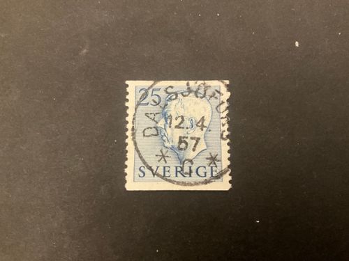 Gustaf VI Adolf typ I facit 406 A praktstämplat DALSJÖFORS