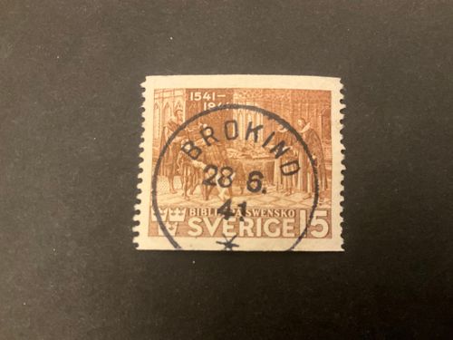 Bibeln facit 328 A praktstämplat BROKIND