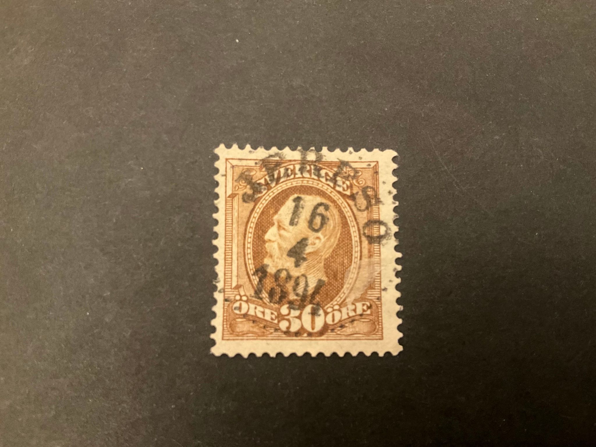 Oscar II facit 58 praktstämplat JERFSÖ
