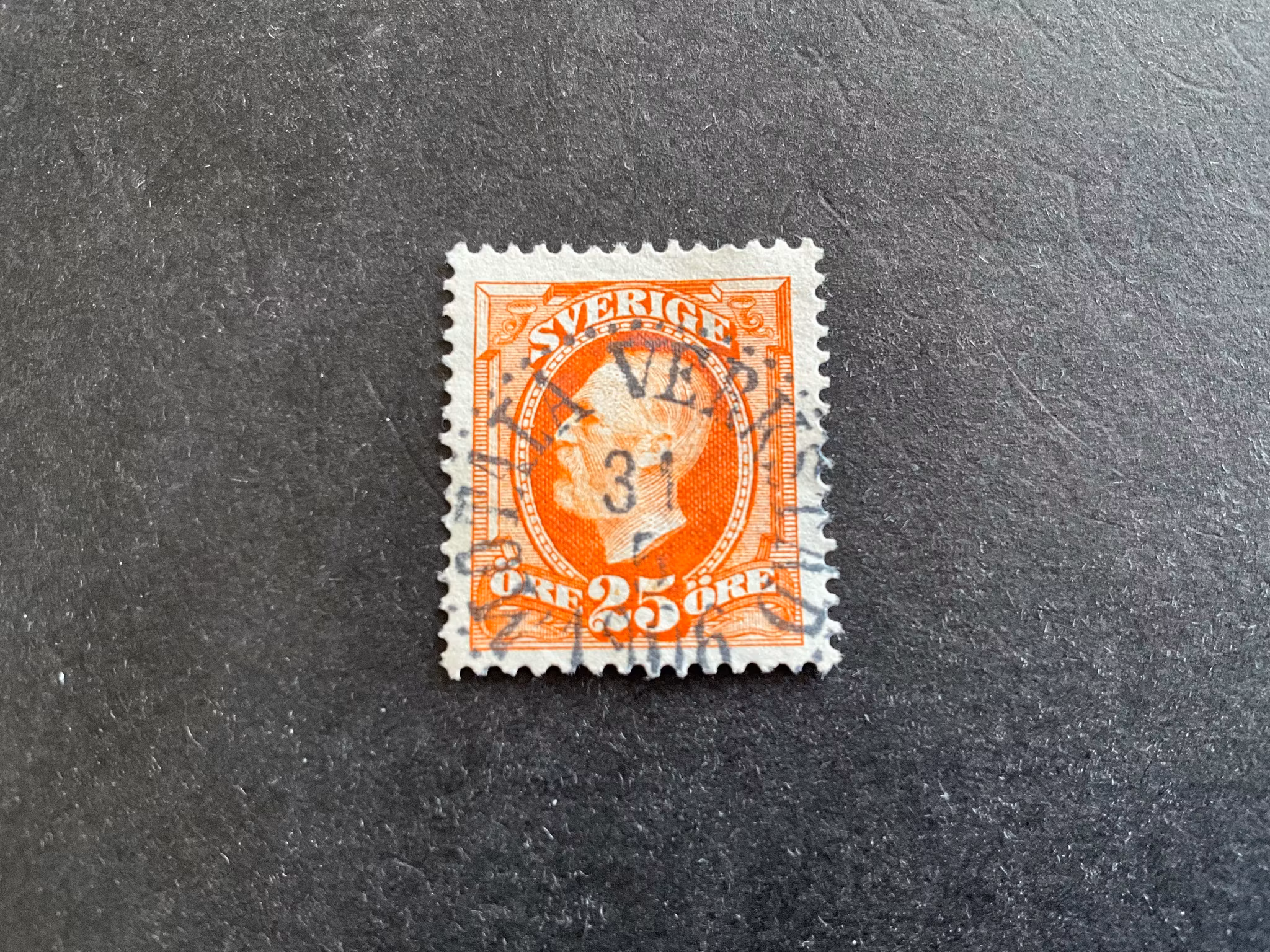 Oscar II facit 57 praktstämplat MOTALA VERKSTAD