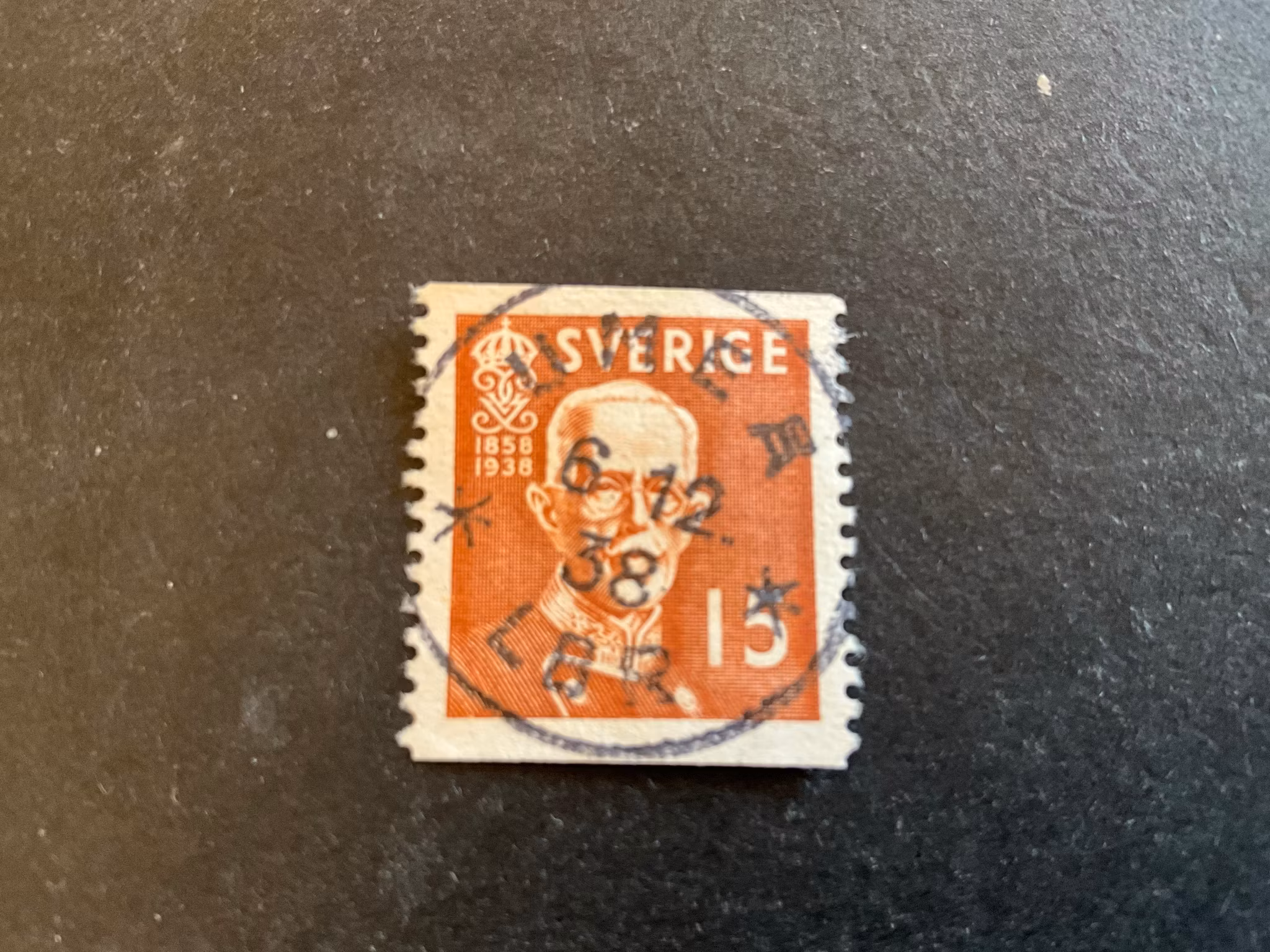 Gustaf V 80 år facit nr 267 A praktstämplat UMEÅ