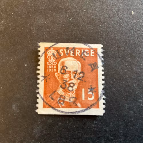 Gustaf V 80 år facit nr 267 A praktstämplat UMEÅ