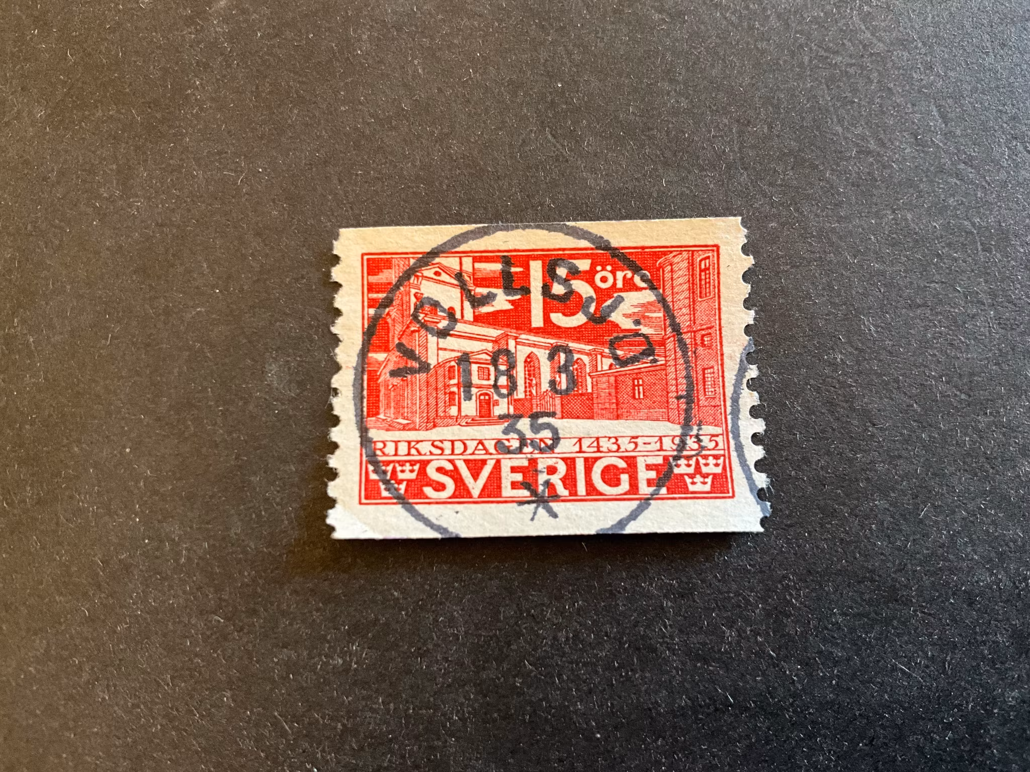 Riksdagen facit nr 242 A praktstämplat VOLLSJÖ