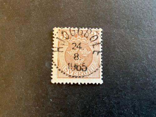 Lilla riksvapnet facit 73 praktstämplat HJOGGBÖLE
