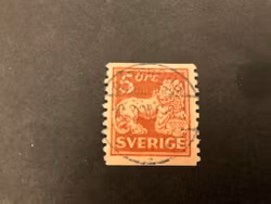 Stående lejon typ II facit 142 A lyxstämplat GÖTEBORG