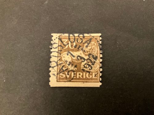 Stående lejon facit nr 148 praktstämplat GÄRDSLÖSA