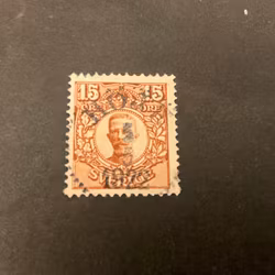 Gustaf V i medaljong facit nr 84 praktstämplat HÖJE