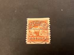Stående lejon facit nr 141 lyxstämplat STOCKHOLM 5
