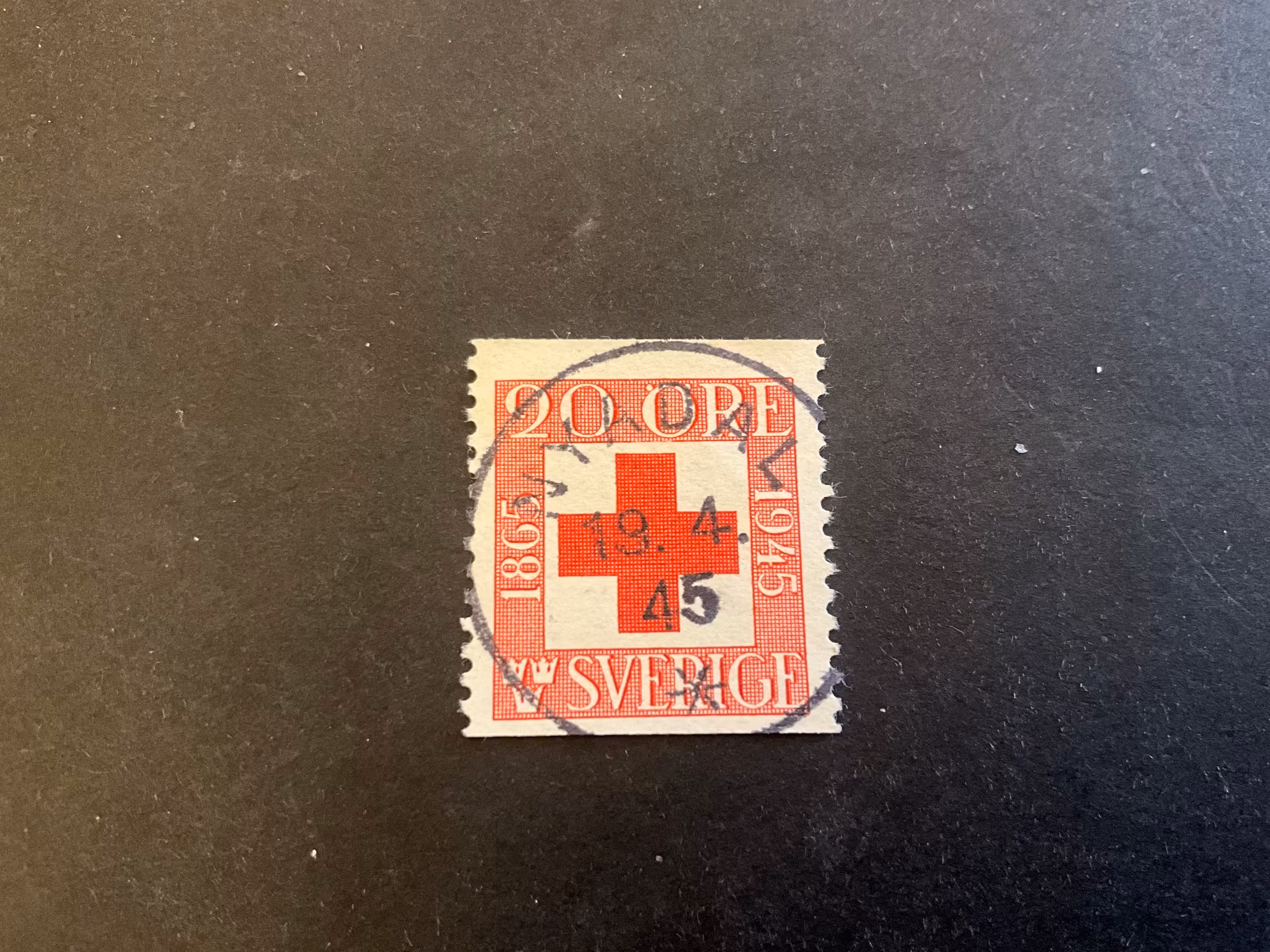 Röda korset facit nr 358 A lyxstämplat NYADAL