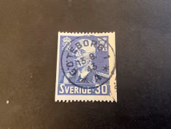 Gustaf V 85 år facit nr 345 praktstämplat GÖTEBORG 1