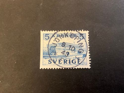 Stockholm slott facit nr 332 B1 praktstämplat JÖNKÖPING 1