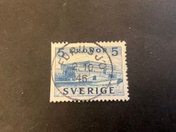 Stockholm slott facit nr 332 B1 lyxstämplat FURUSJÖ