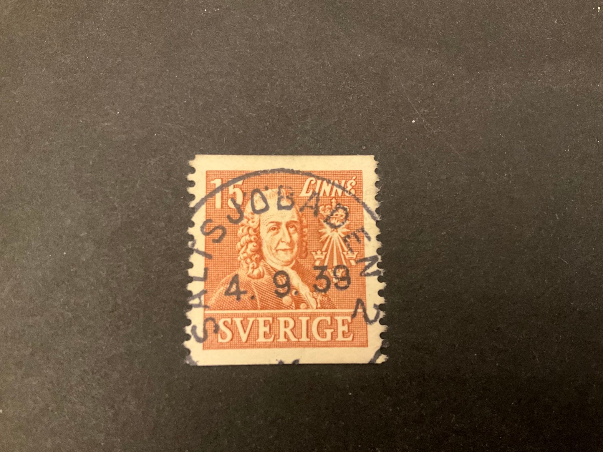 Linné facit nr 321 A praktstämplat SALTSJÖBADEN 2