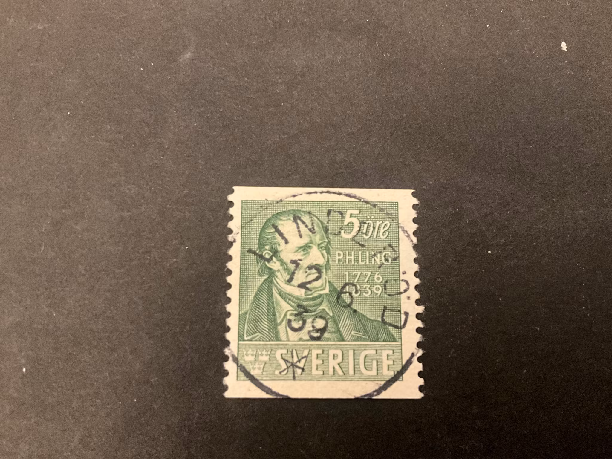 P H Ling facit nr 318 A praktstämplat LINDERÖD