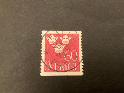 Tre kronor facit 286 lyxstämplat FALUN *PAK*