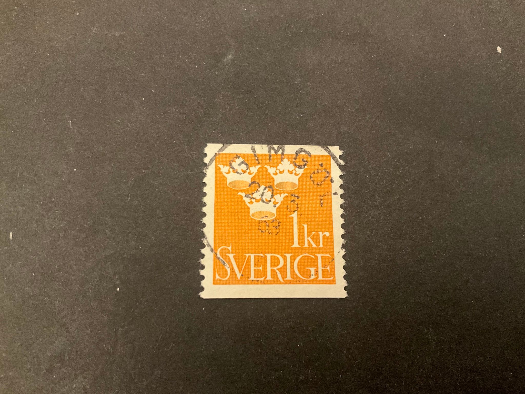 Tre kronor facit 294 praktstämplat GIMGÖL