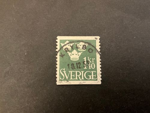 Tre kronor facit 300 praktstämplat KRYLBO
