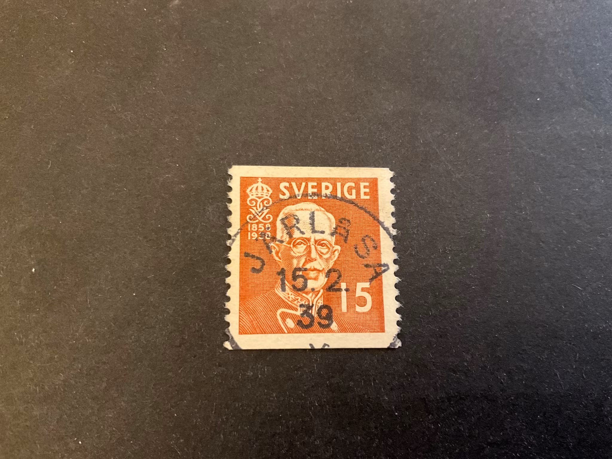 Gustaf V 80 år facit nr 267 A praktstämplat JÄRLÅSA