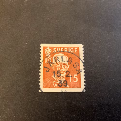 Gustaf V 80 år facit nr 267 A praktstämplat JÄRLÅSA