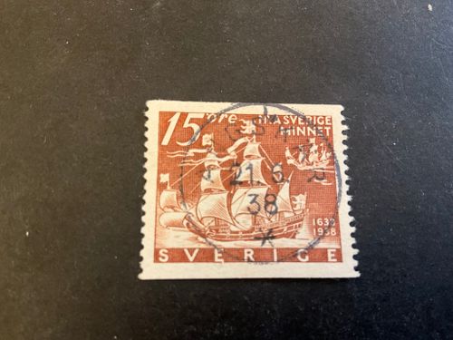 Nya Sverigeminnet facit nr 262 A lyxstämplat ANGSKÄR