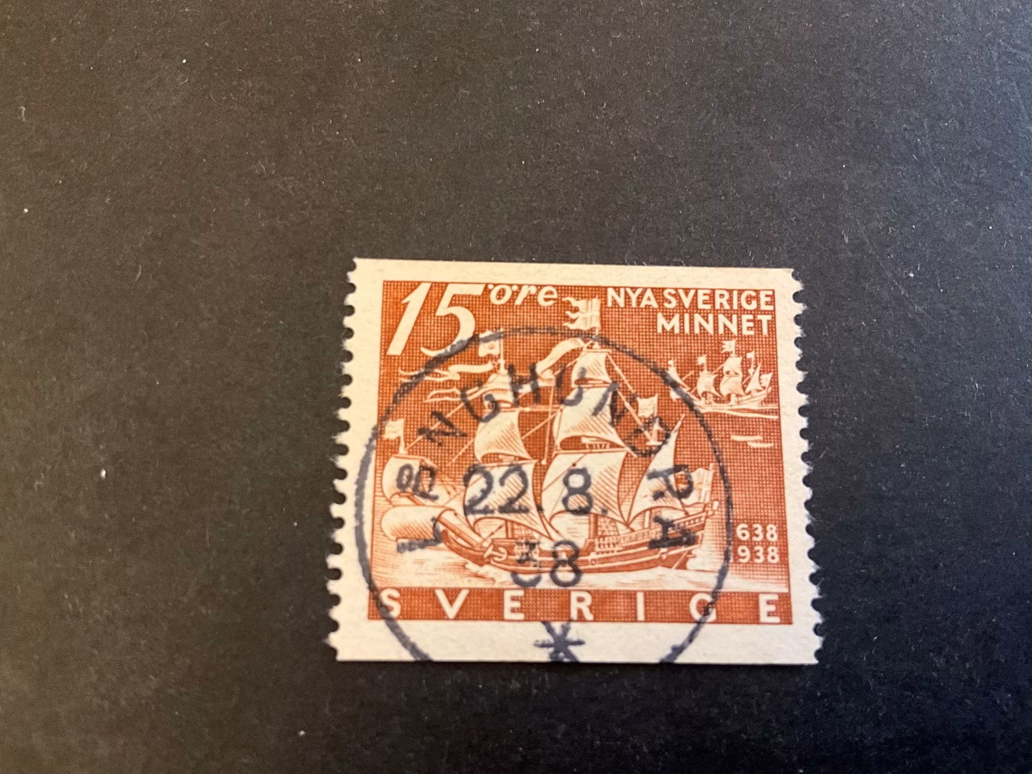 Nya Sverigeminnet facit 262 A lyxstämplat LÅNGHUNDRA