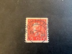 Gustaf V profil vänster facit 177 A praktstämplat HÖGSTRAND