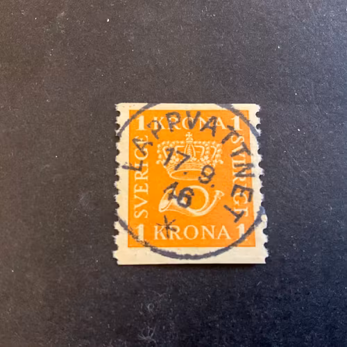 Postemblem facit 168 praktstämplat LAPPVATTNET