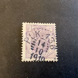 Lilla riksvapnet facit nr 74 praktstämplat PLK 136 14/10 191?