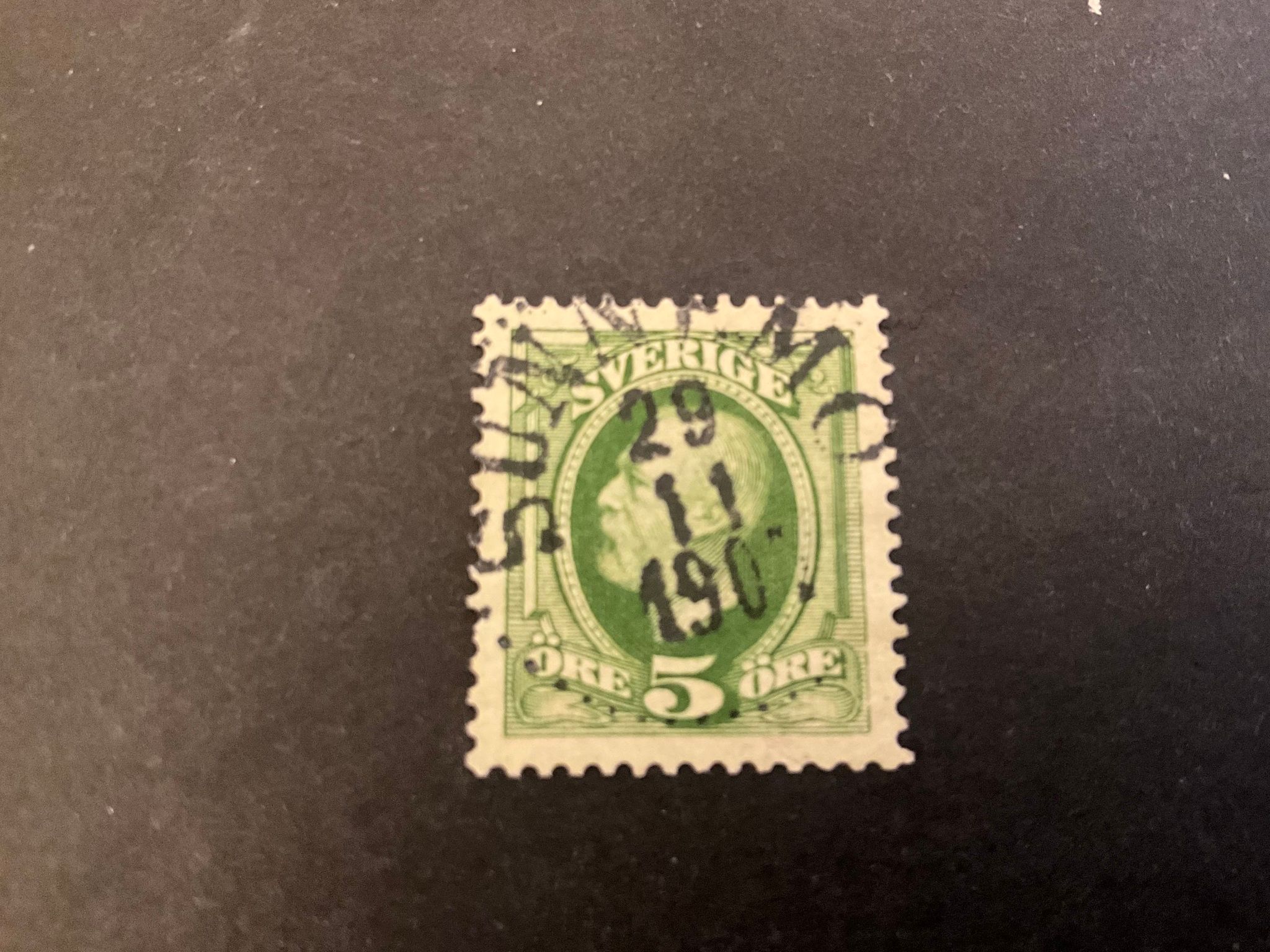 Oscar II facit 52 praktstämplat SUNNEMO