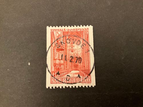 Uppsala domkyrka facit 600 lyxstämplat SKÖVDE 1
