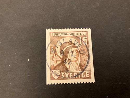 Sancta Birgitta facit 335 A lyxstämplat GISLAVED