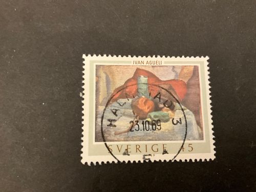 Ivan Augueli facit nr 661 lyxstämplat HALMSTAD 3