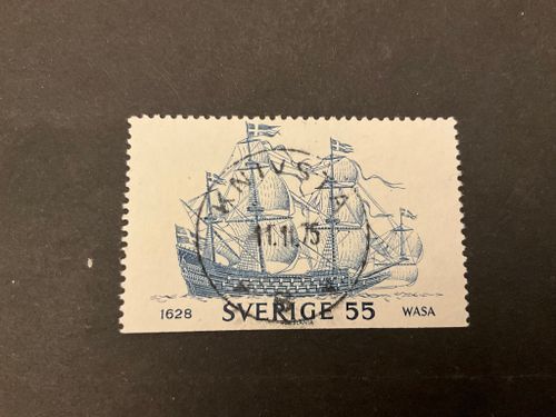 Regalskeppet Wasa facit nr 669 lyxstämplat KNIVSTA