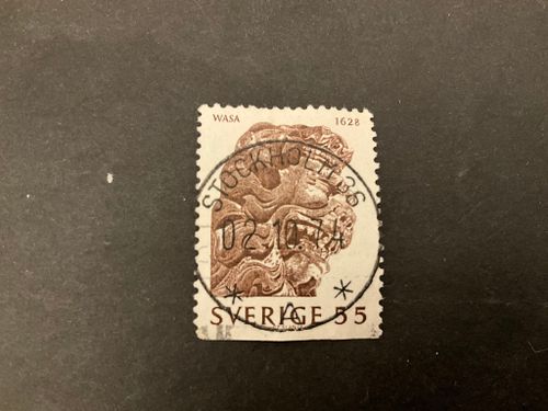 Regalskeppet Wasa facit 667 lyxstämplat STOCKHOLM 36