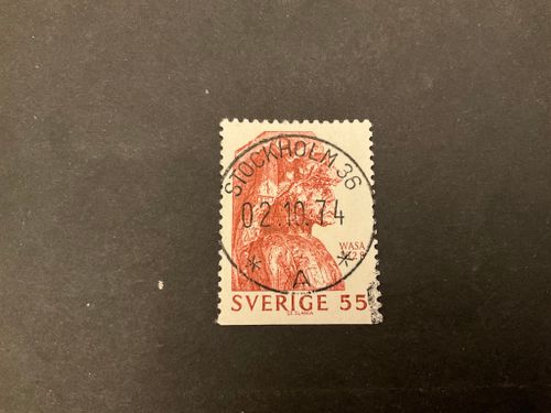 Regalskeppet Wasa facit 666 lyxstämplat STOCKHOLM 36