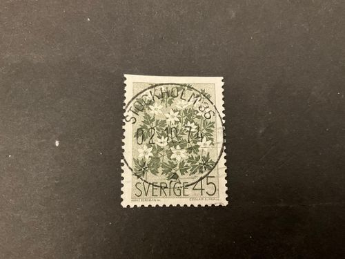 Vildblommor facit 627 B1 lyxstämplat STOCKHOLM 36