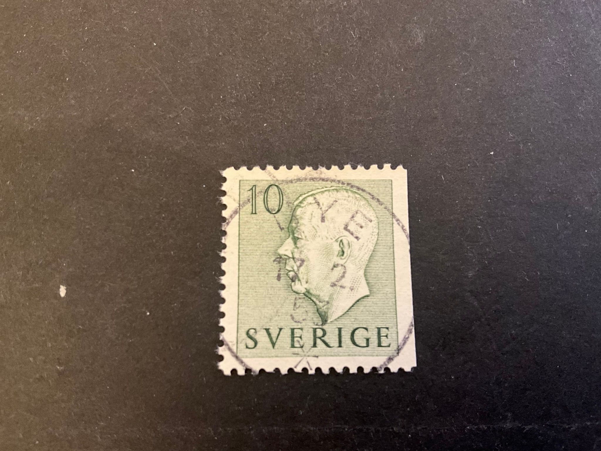 Gustaf VI Adolf typ I facit 399 B2 praktstämplat NYE