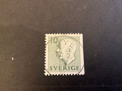 Gustaf VI Adolf typ I facit 399 B2 praktstämplat NYE