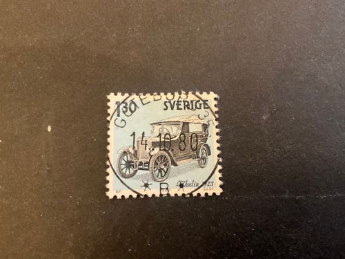 Svensk bilhistoria facit nr 1137 lyxstämplat GÖTEBORG 35