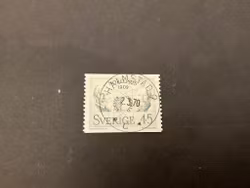 Nobelpris 1909 facit nr 681 A lyxstämplat HALMSTAD 9