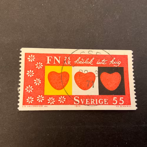 FN 25 år facit nr 709 A1 lyxstämplat LESSEBO