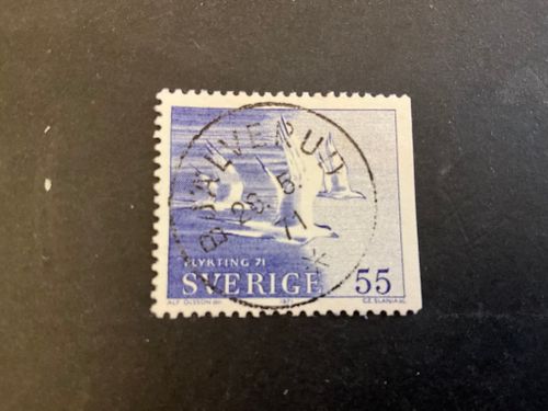 Flykting 71 facit nr 724 B2 praktstämplat BJÄLVERUD