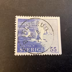 Flykting 71 facit nr 724 B2 praktstämplat BJÄLVERUD