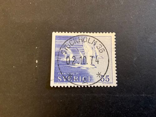 Flykting 71 facit nr 724 B1 lyxstämplat STOCKHOLM 36