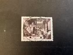 Gammaldags jul facit nr 747 B1 lyxstämplat STOCKHOLM 11
