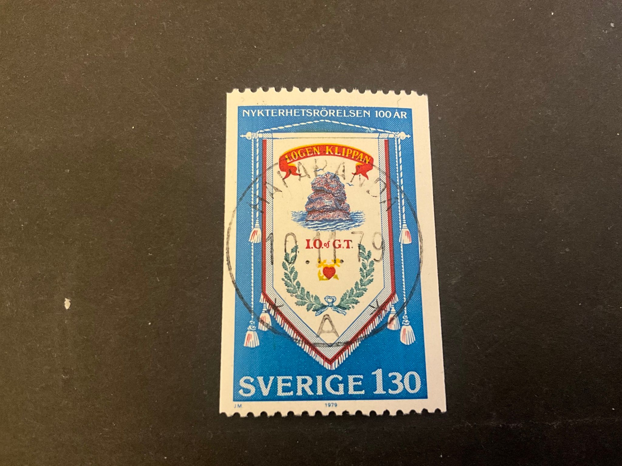 Svenska nykterhetsrörelsen 100 år facit 1089 lyxstämplat HAPARANDA