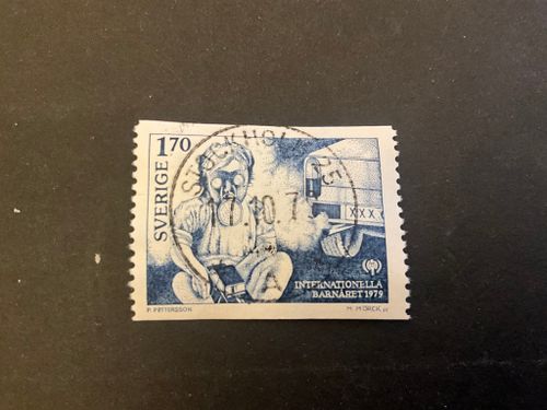 Internationella barnpret 1979 facit 1072 lyxstämplat STOCKHOLM 25