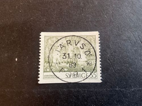 Naturmotiv facit 820 lyxstämplat JÄRVSÖ *POB 1* , sista dag