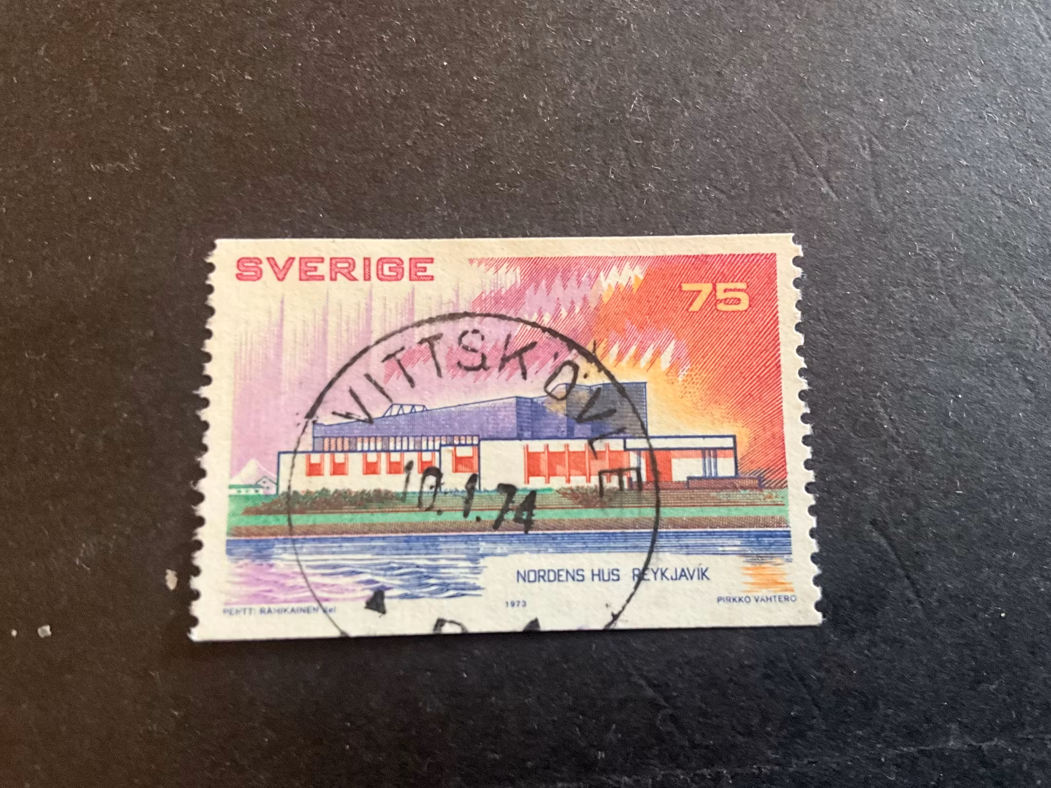 Norden III facit 825 praktstämplat VITTSKÖVLE