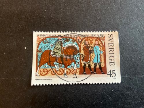 Allmogemålningar facit 846 lyxstämplat HERRLJUNGA
